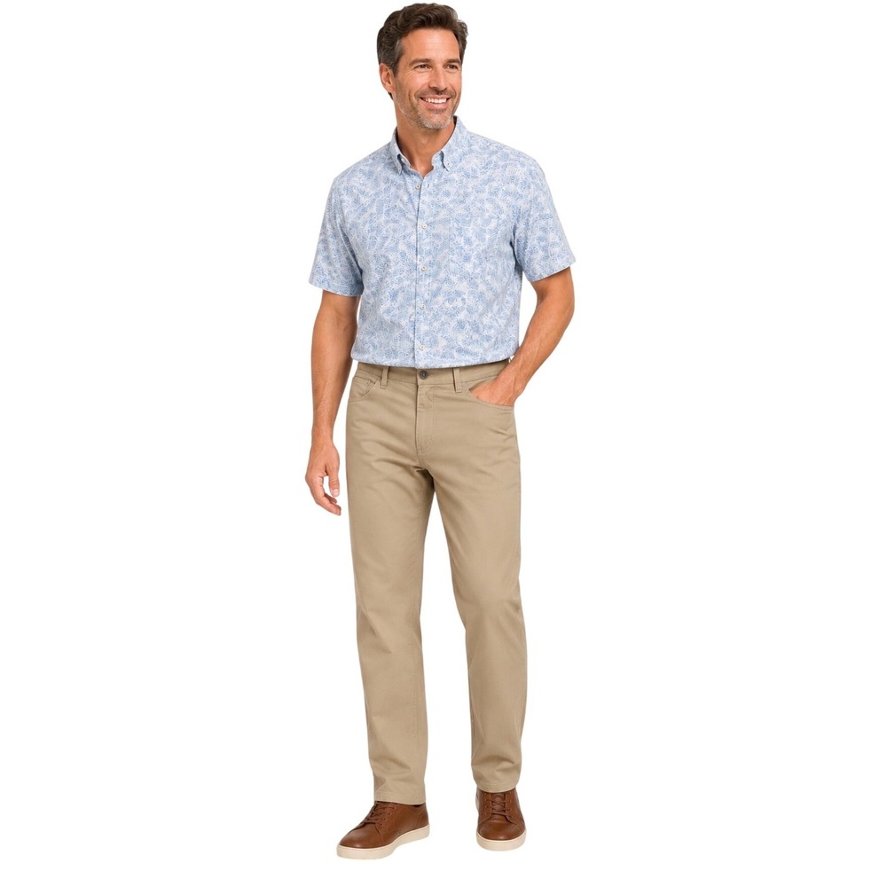 Tommy Bahama Boracay 5-Pocket Pants Khaki Tan Tencel Cotton Mens Size 38 x 33